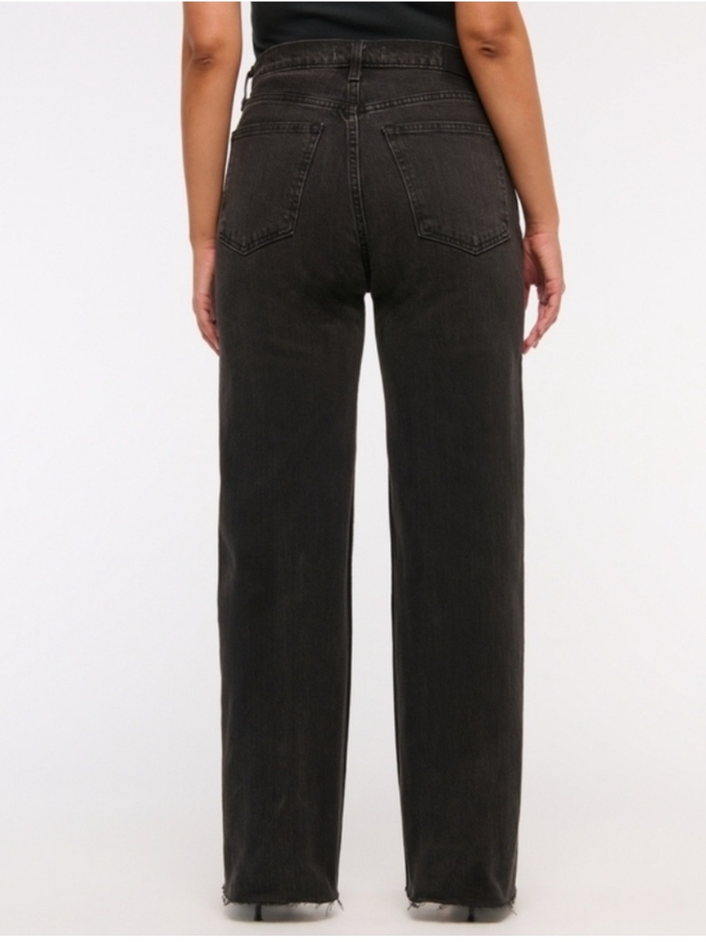 Abercrombie & Fitch Black The 90s Relaxed High Rise Jeans 30/ 10L